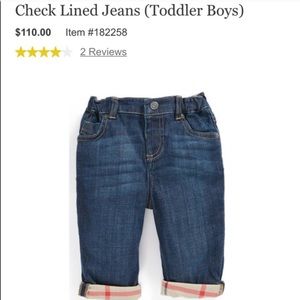 Burberry toddler Jeans